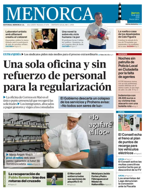 Cover of Menorca Diario Insular
