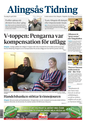 Cover of Alingsas Tidning