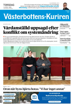 Cover of Vasterbottens-Kuriren