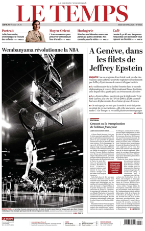 Cover of Le Temps