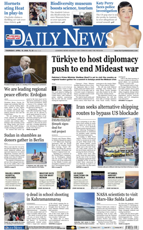 Cover of Hurriyet Daily News & Economic Review