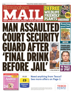 Cover of Birmingham Mail