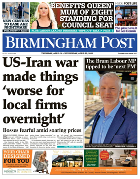 Cover of Birmingham Post