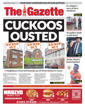Cover of Blackpool Gazette