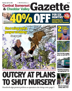 Cover of Central Somerset & Cheddar Valley Gazette