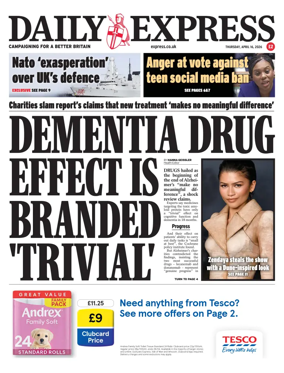 Cover of Daily Express