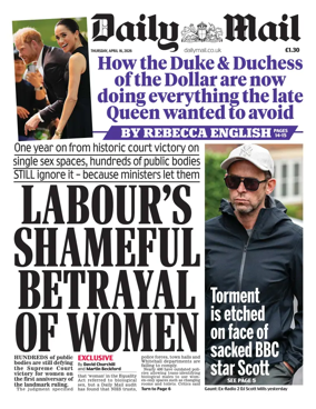 Cover of Daily Mail