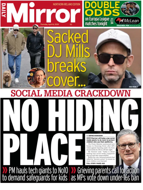 Cover of Daily Mirror (Northern Ireland)