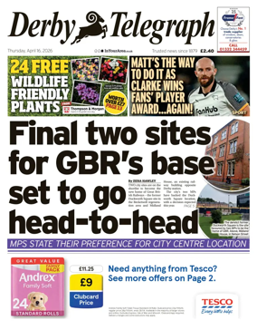 Cover of Derby Telegraph