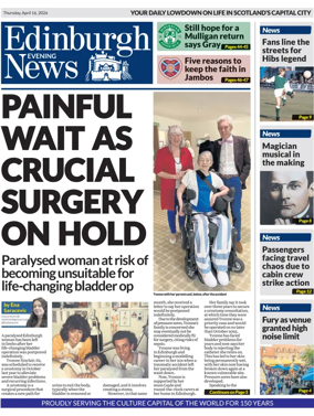 Cover of Edinburgh Evening News