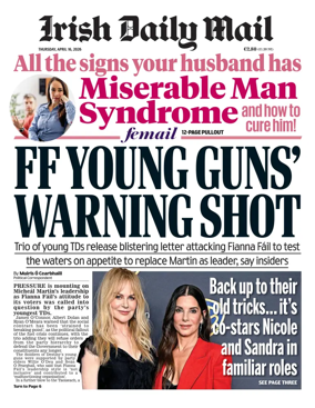 Cover of Irish Daily Mail