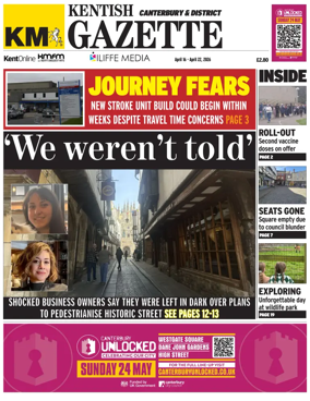 Cover of Kentish Gazette Canterbury & District