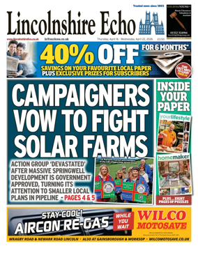 Cover of Lincolnshire Echo