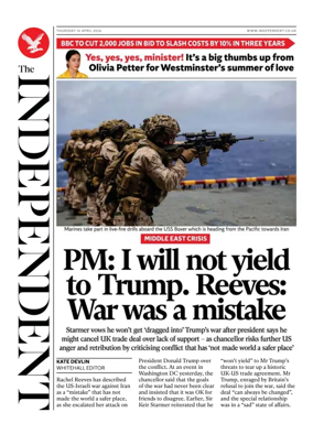 Cover of The Independent