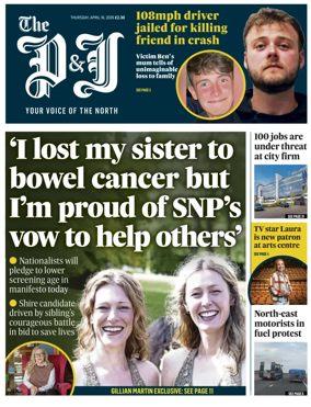 Cover of The Press and Journal (Aberdeen and Aberdeenshire)