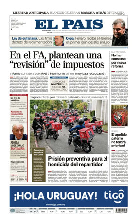 Cover of El Pais (Uruguay)