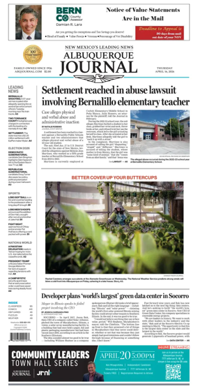 Cover of Albuquerque Journal