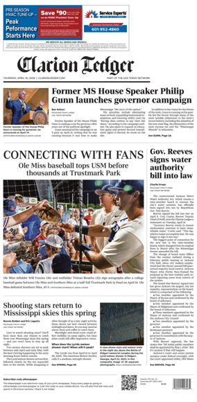 Cover of Clarion Ledger