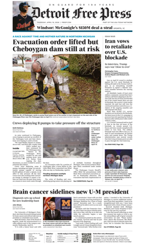 Cover of Detroit Free Press