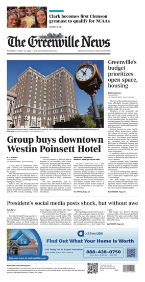 Cover of The Greenville News