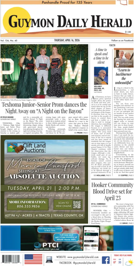 Cover of Guymon Daily Herald