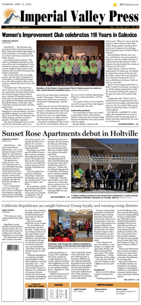 Cover of Imperial Valley Press