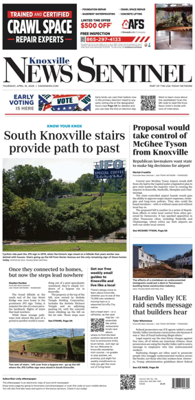 Cover of Knoxville News Sentinel