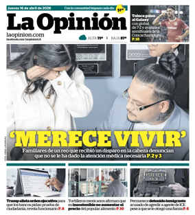 Cover of La Opinion