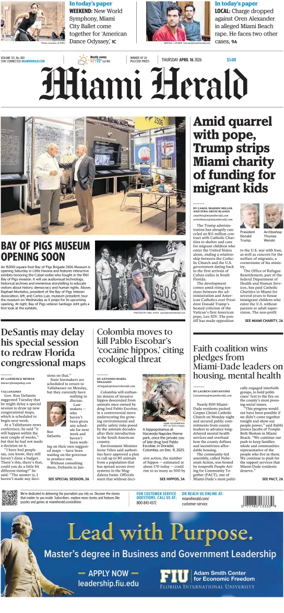 Cover of Miami Herald