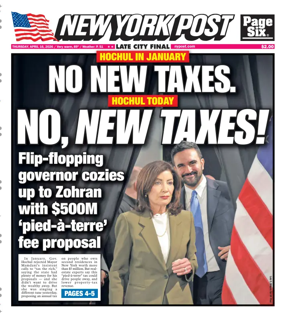 Cover of New York Post