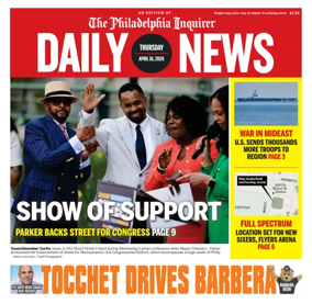 Cover of Philadelphia Daily News