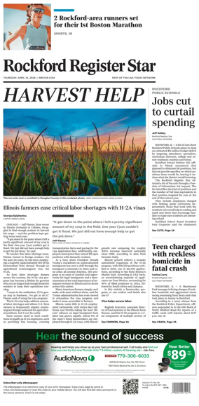 Cover of Rockford Register Star