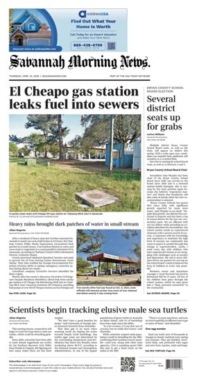 Cover of Savannah Morning News