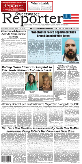 Cover of Sweetwater Reporter