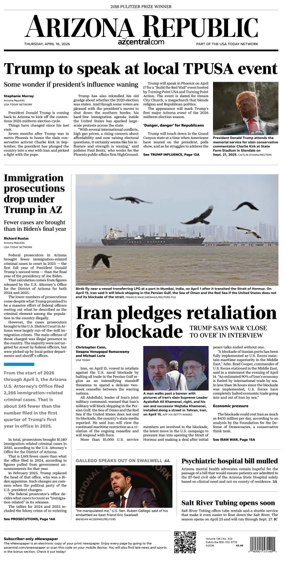 Cover of The Arizona Republic