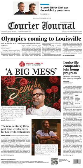 Cover of The Courier-Journal (Louisville)