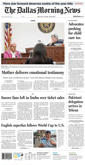 Cover of The Dallas Morning News