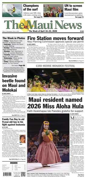 Cover of The Maui News