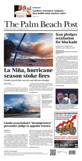 Cover of The Palm Beach Post