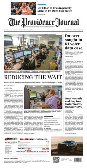 Cover of The Providence Journal