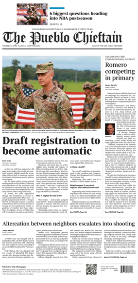 Cover of The Pueblo Chieftain