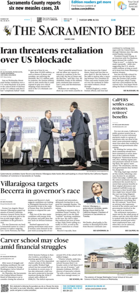 Cover of The Sacramento Bee