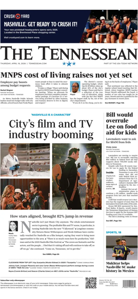 Cover of The Tennessean