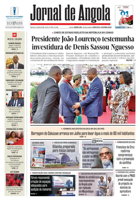 Cover of Jornal de Angola