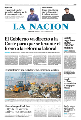 Cover of La Nacion