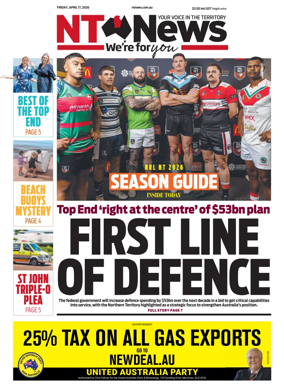 Cover of NT News