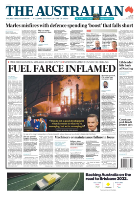 Cover of The Australian