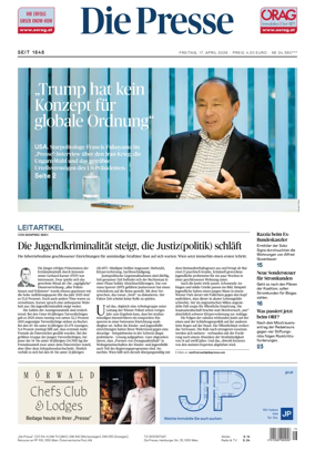 Cover of Die Presse