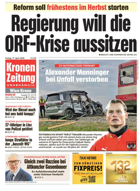 Cover of Kronen Zeitung