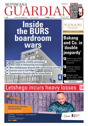 Cover of Botswana Guardian